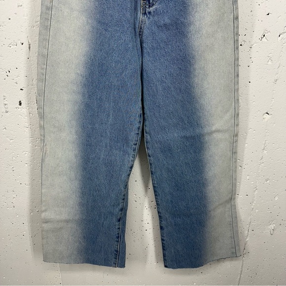 Adika size XS High Wide Leg Raw Hem Ankle Jeans - Picture 7 of 14